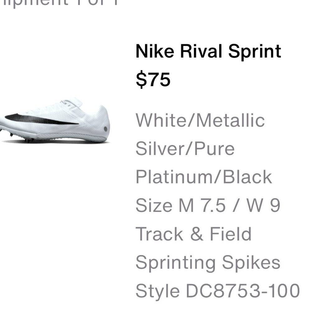 Nike Rival Sprint Track shoes